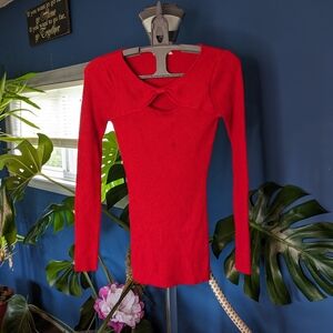 Candies Red Medium Sweater